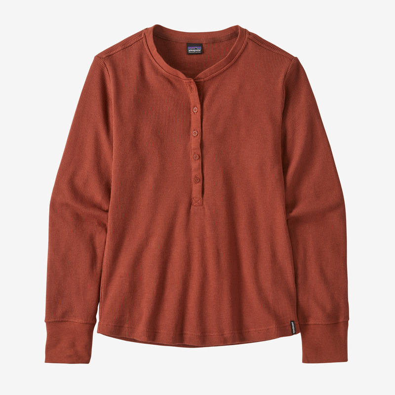 Patagonia Women's Waffle Henley - Burnished Red