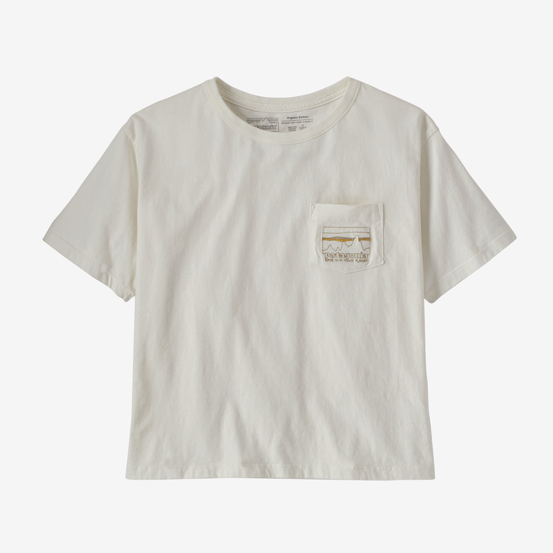 Patagonia Women's '73 Skyline Organic Easy Cut Pocket Tee - Birch White