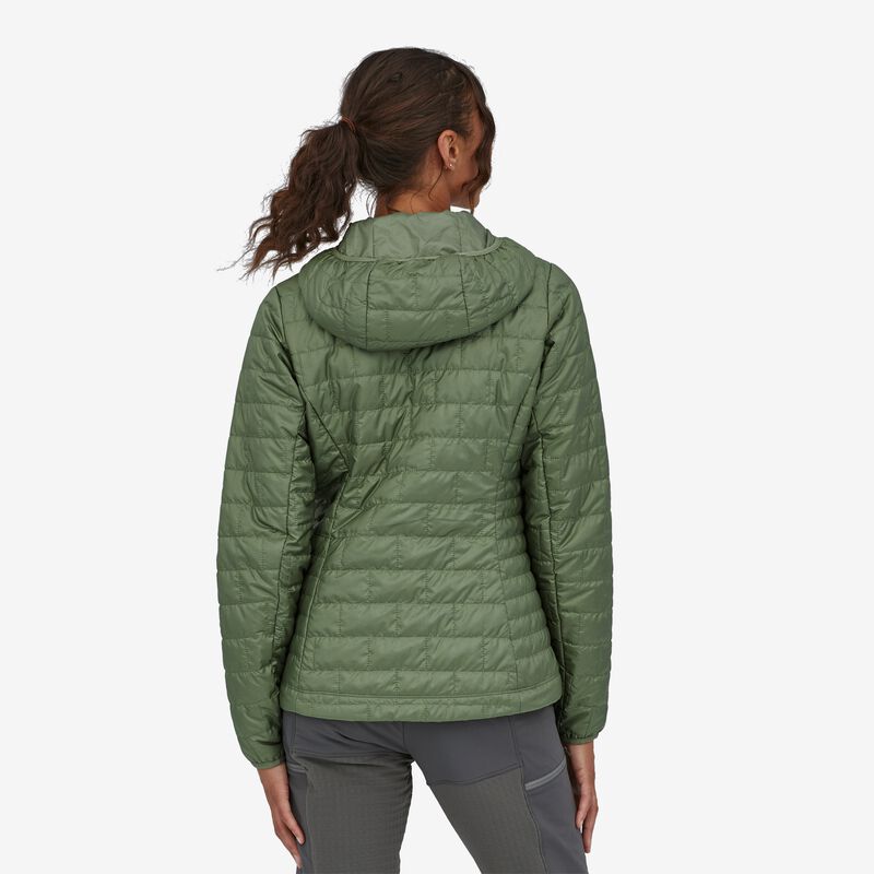 Patagonia Women's Nano Puff® Fitz Roy Trout Hoody - Hemlock Green
