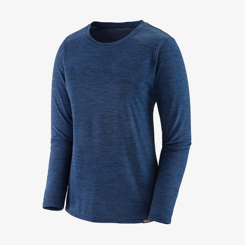 Patagonia Women's Long-Sleeved Capilene® Cool Daily Shirt - Viking Blue - Navy Blue X-Dye