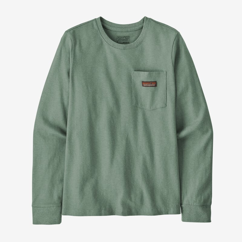 Patagonia Women's Long-Sleeved Work Pocket T-Shirt - Hemlock Green