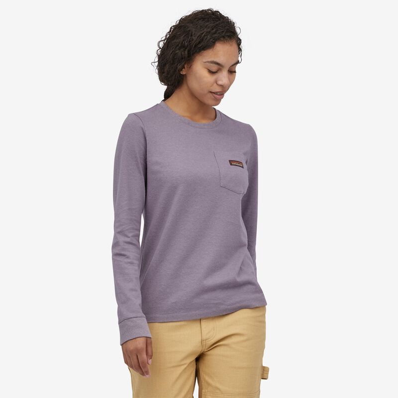 Patagonia Women's Long-Sleeved Work Pocket T-Shirt - Hemlock Green