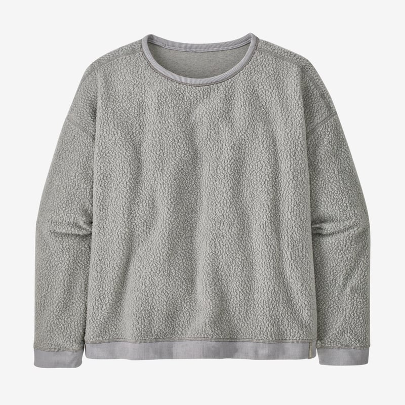 Patagonia Women's Shearling Fleece Crew - Salt Grey