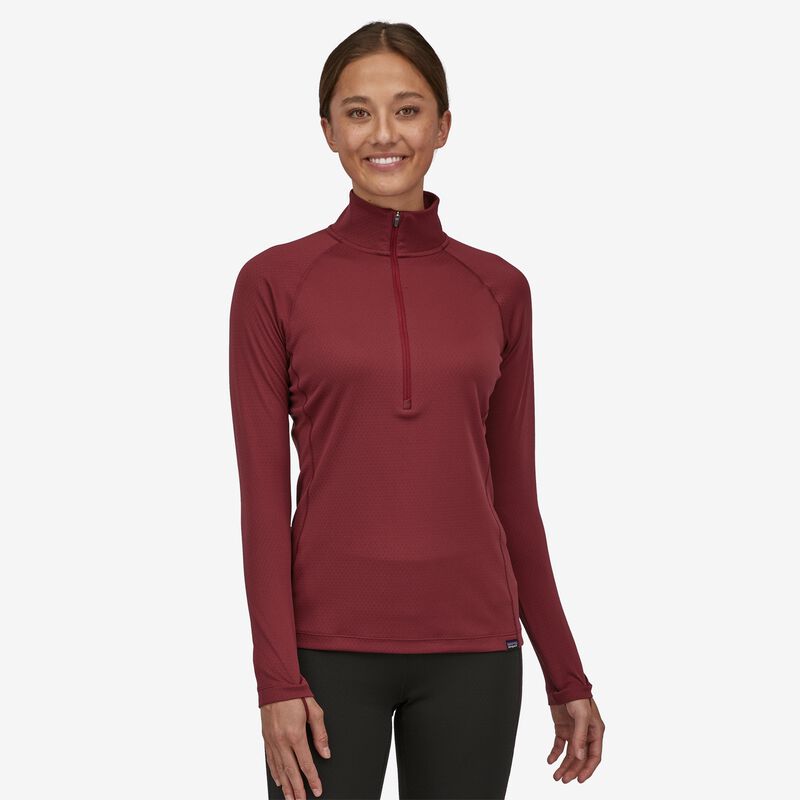 Patagonia Women's Capilene® Midweight Zip-Neck - Sequoia Red