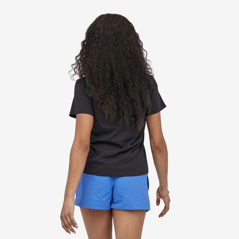 Patagonia Women's Alpine Icon Regenerative Organic Certified™ Cotton Pocket T-Shirt - Ink Black